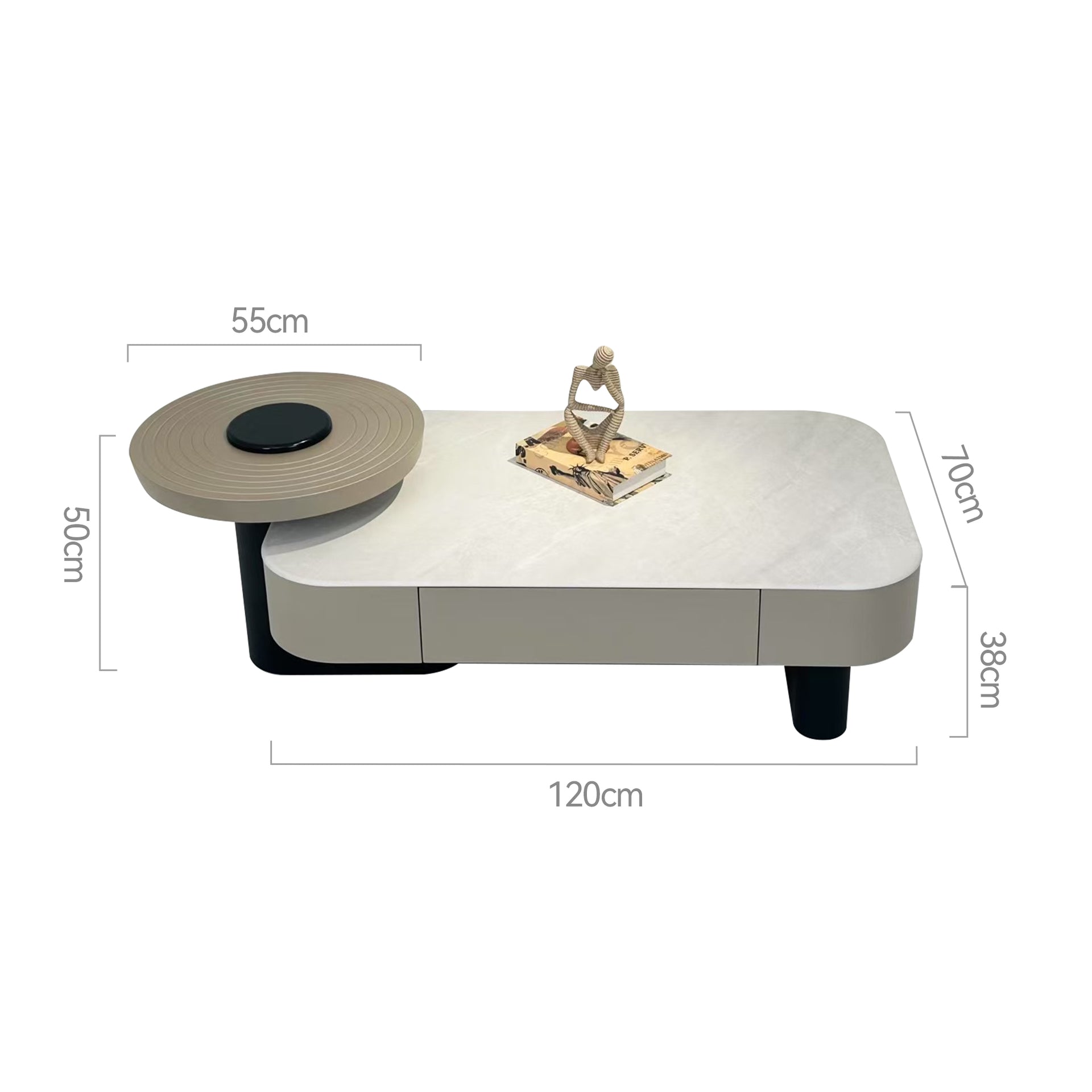 Ceselli Microcrystalline stone Coffee table