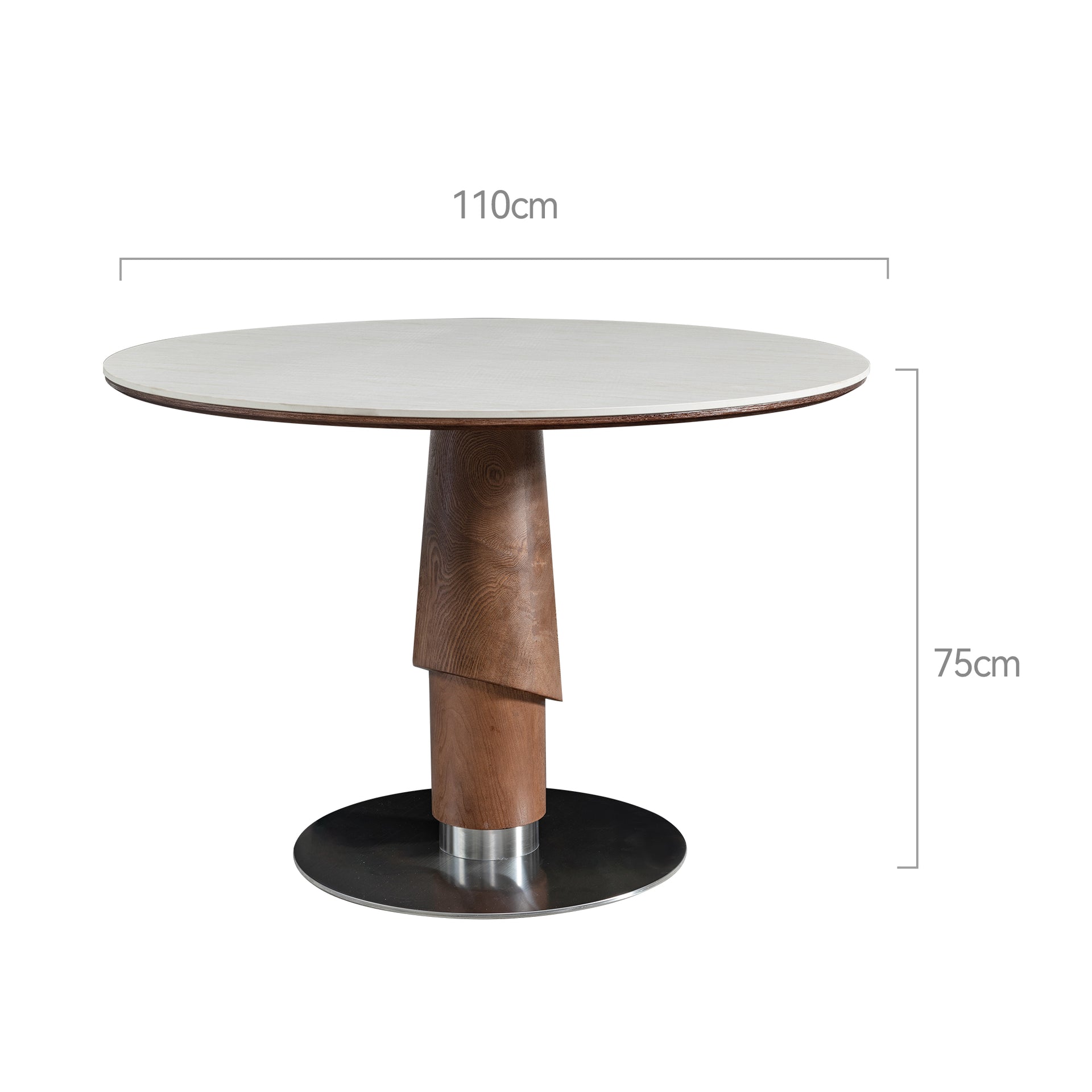 Ravello Round Dining Table, 1.1M