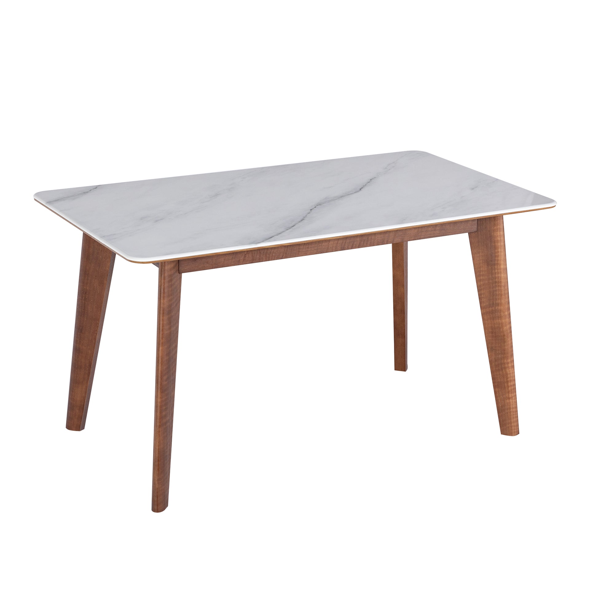 Messina Microcrystalline stone-top Dining Table, 1.4M, Walnut