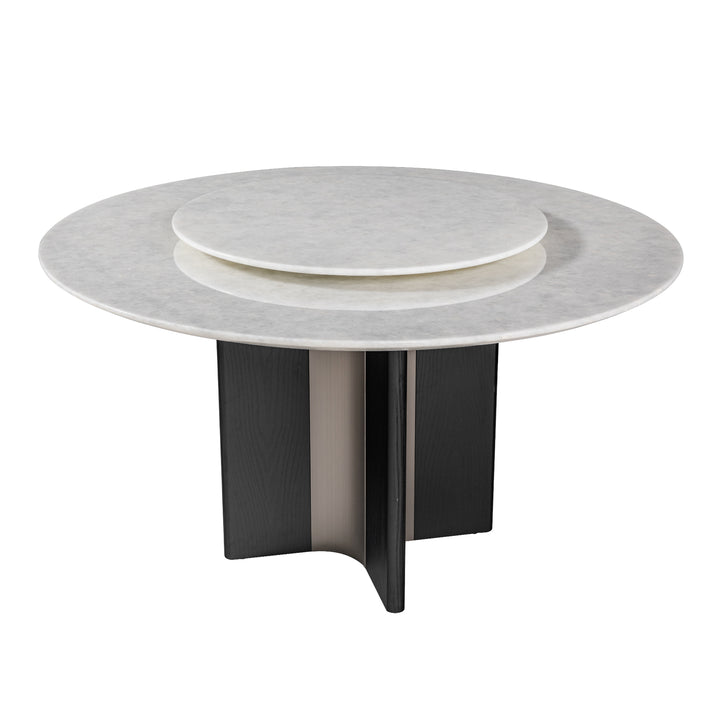 Round Dining Table, White