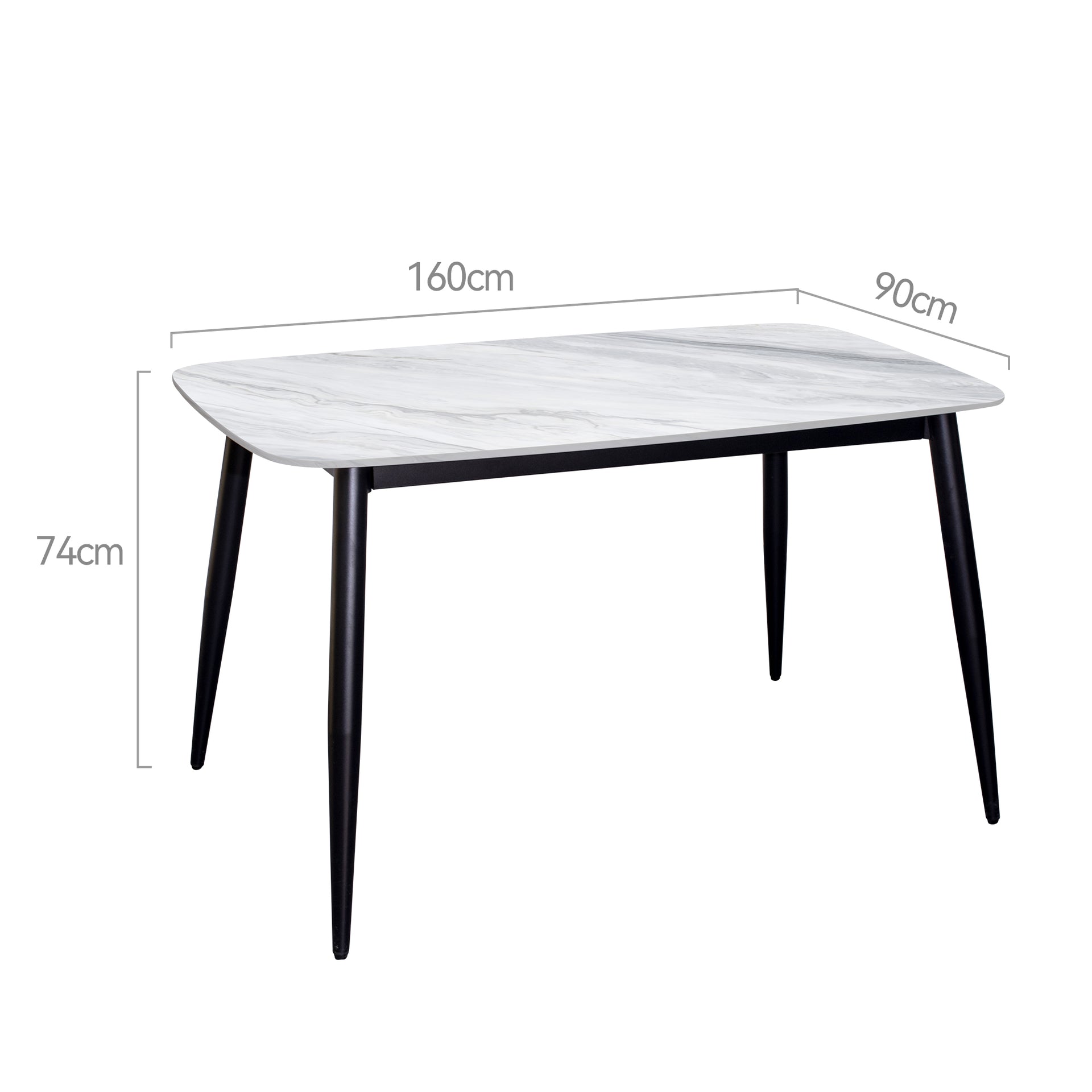 Italian Dining Table, 1.6M, Blue Beilu
