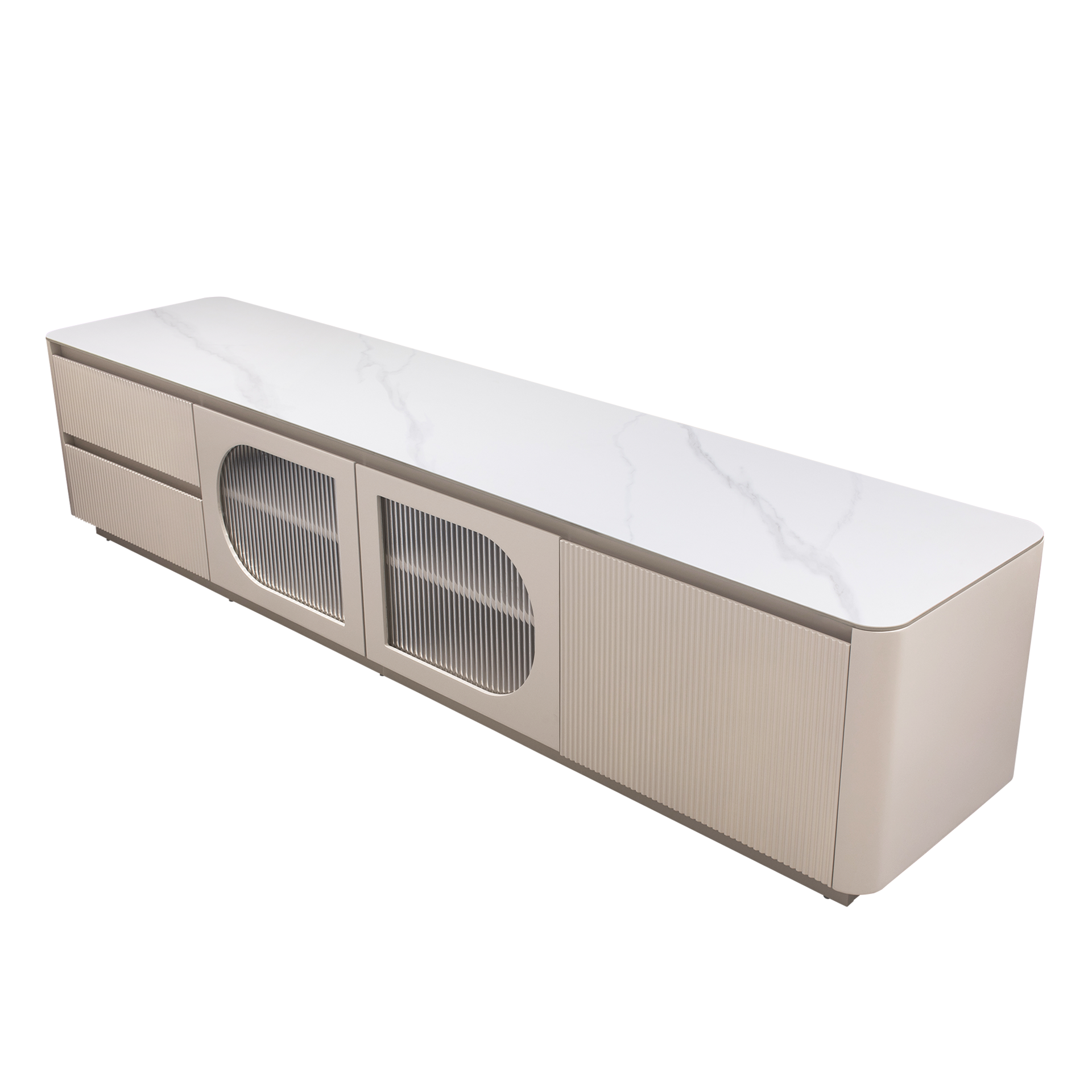 Bruil TV Stand, 2M, Khaki Grey