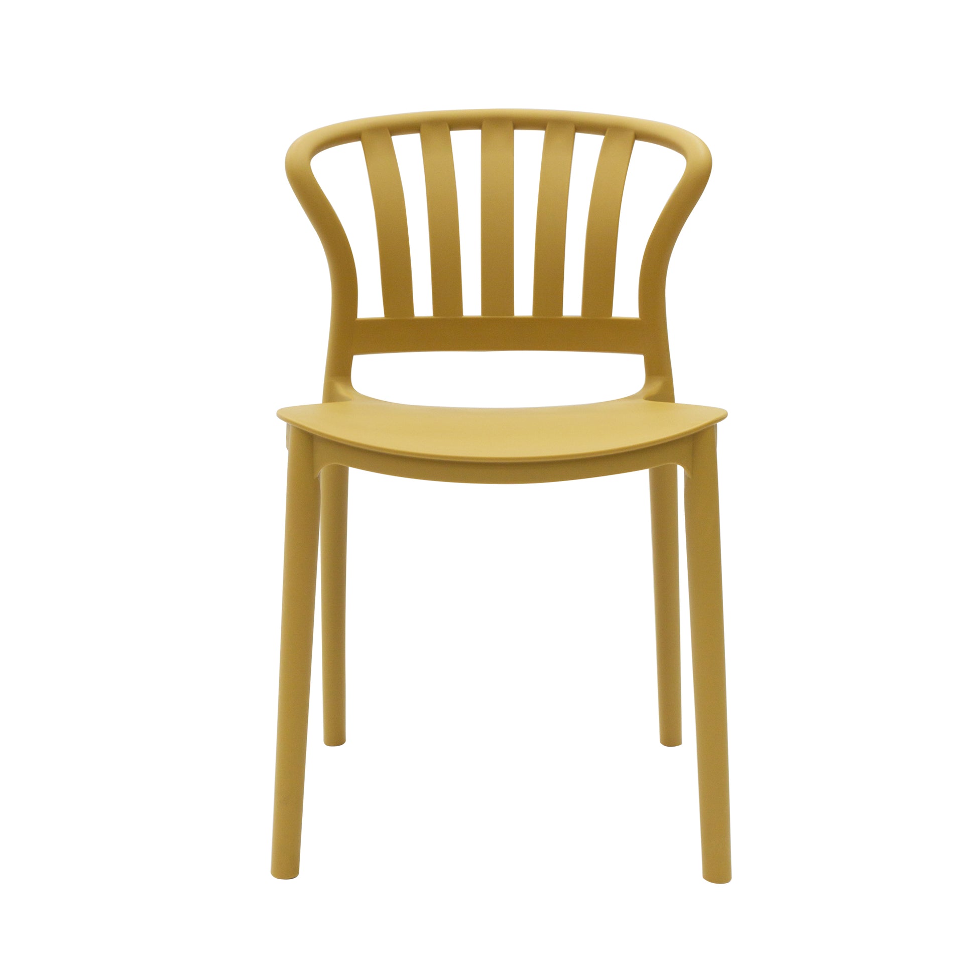 Sacile Stackable Dining Chair, Yellow, Set of 4
