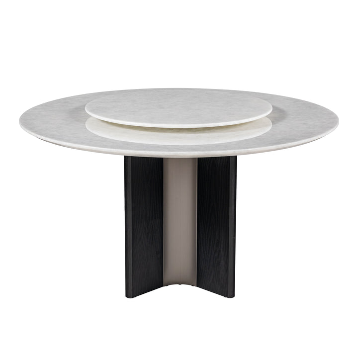 Round Dining Table, White