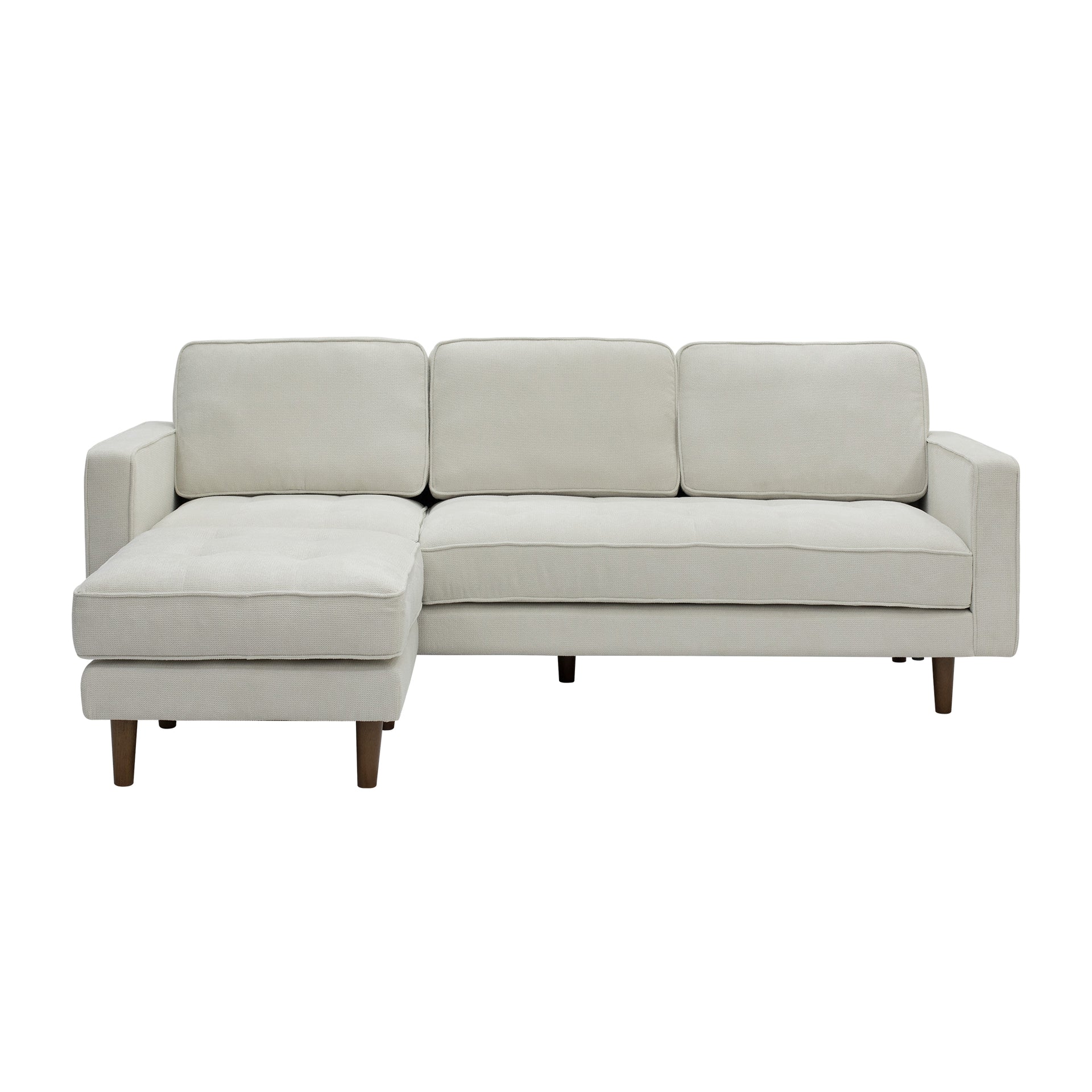 Forio Fabric 3-Seater sofa with Ottoman, Beige