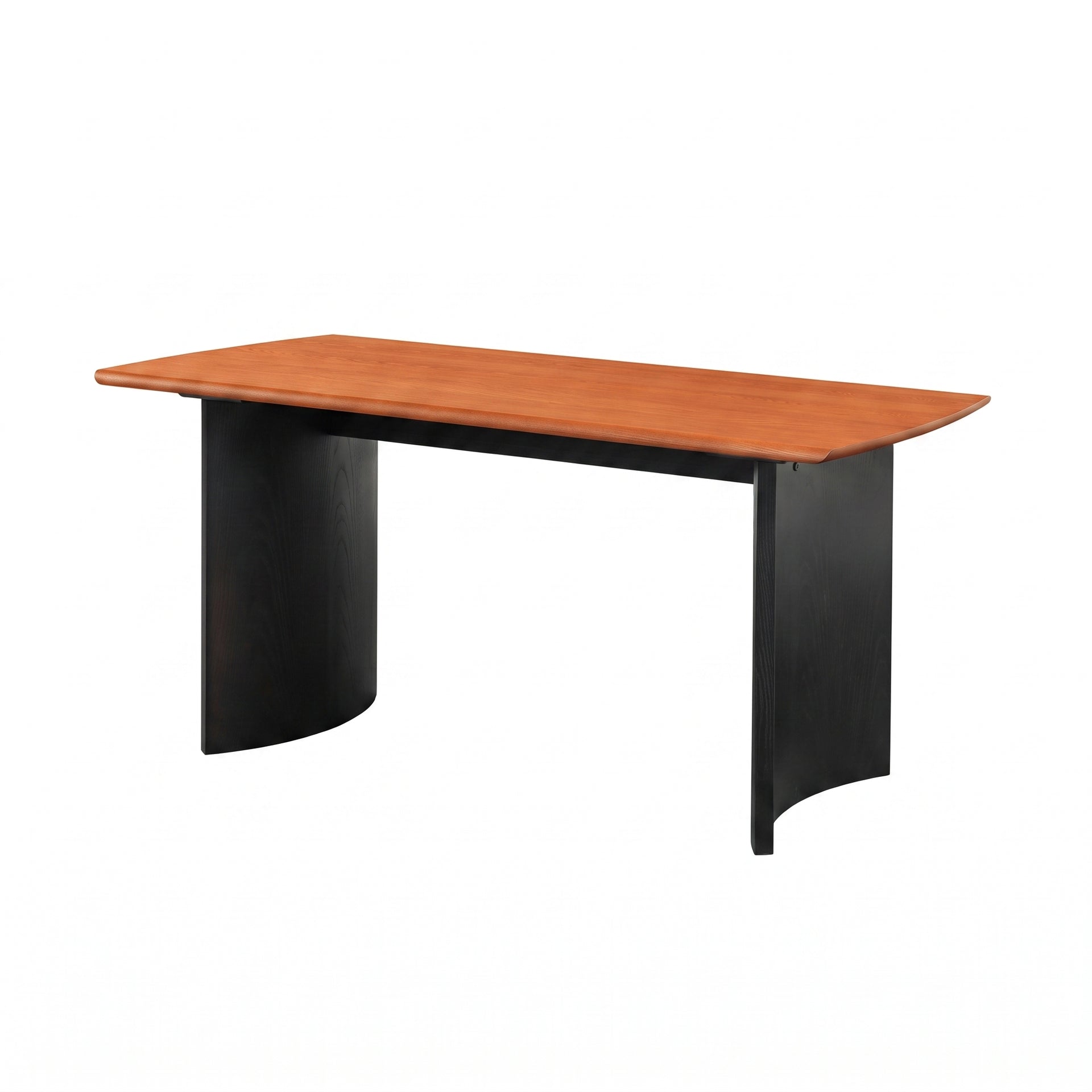 Matera Dining Table, 2M, Black & Yellow Cherry