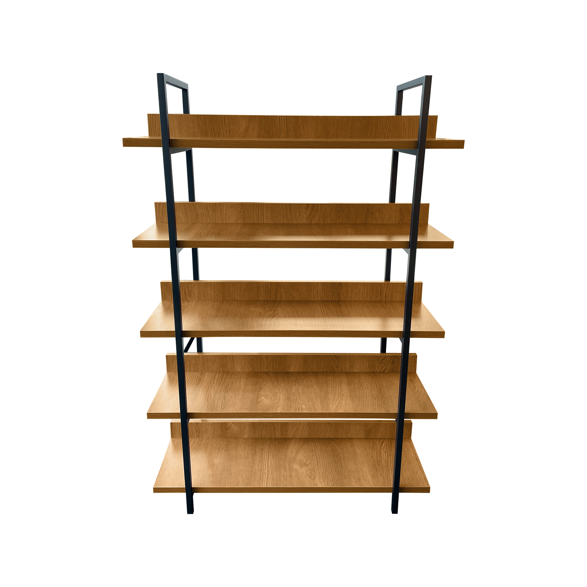 Assolo Shelving Unit, Virginia Walnut and Black, 1M