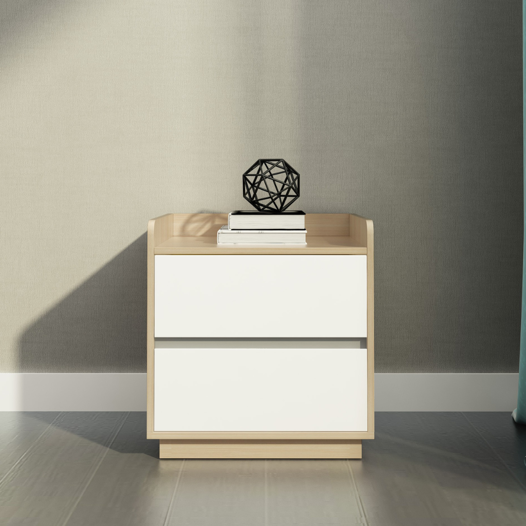 Marche Bedside Table with 2 Drawers - Proferlo Furniture